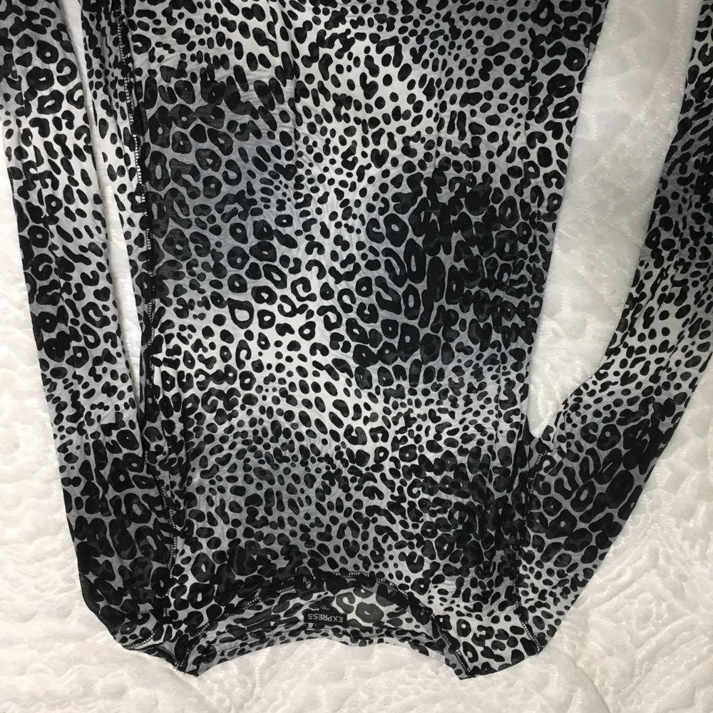 Sheer Leonard print long sleeve T-shirt